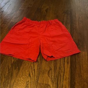 Boys Columbia PFG backcast shorts Red